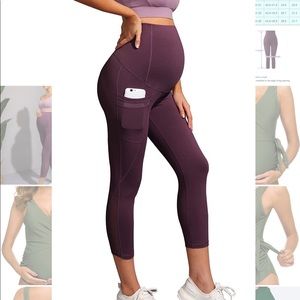 Maternity Over The Belly Capri Leggings